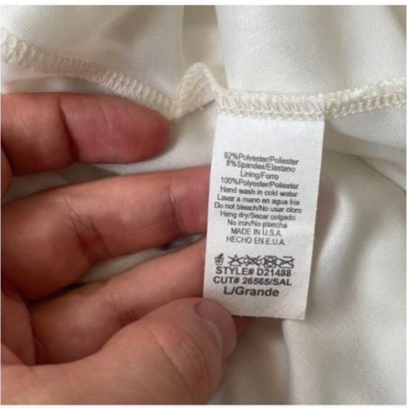 Estam Cream Imprinted Sleeveless Dress - Picture 11 of 11